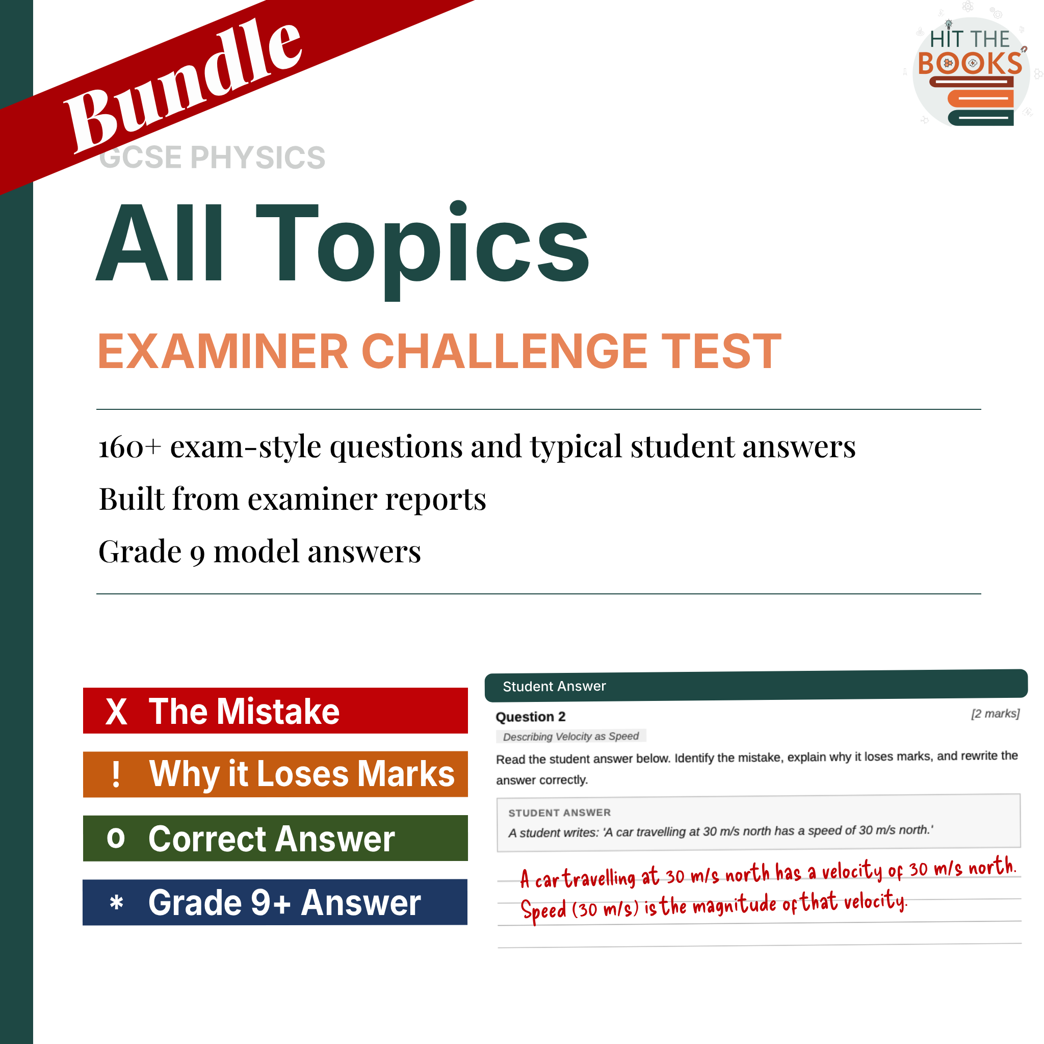 Examiner Challenge Tests — Complete GCSE Physics Bundle (All 8 Topics)