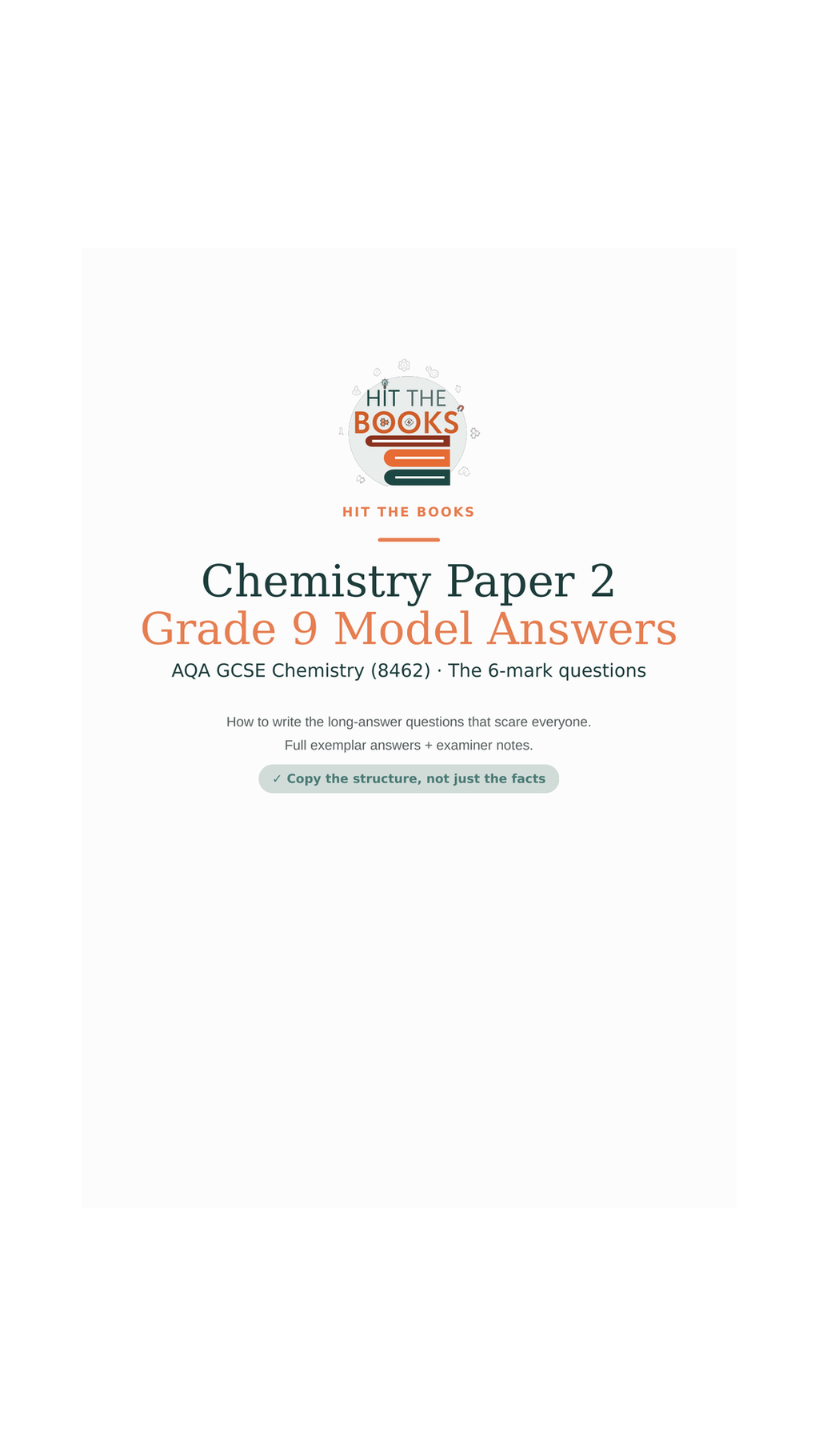 GCSE Chemistry Paper 2 — Complete Survival Bundle (Predicted Paper + Cram + Grade 9 Answers)