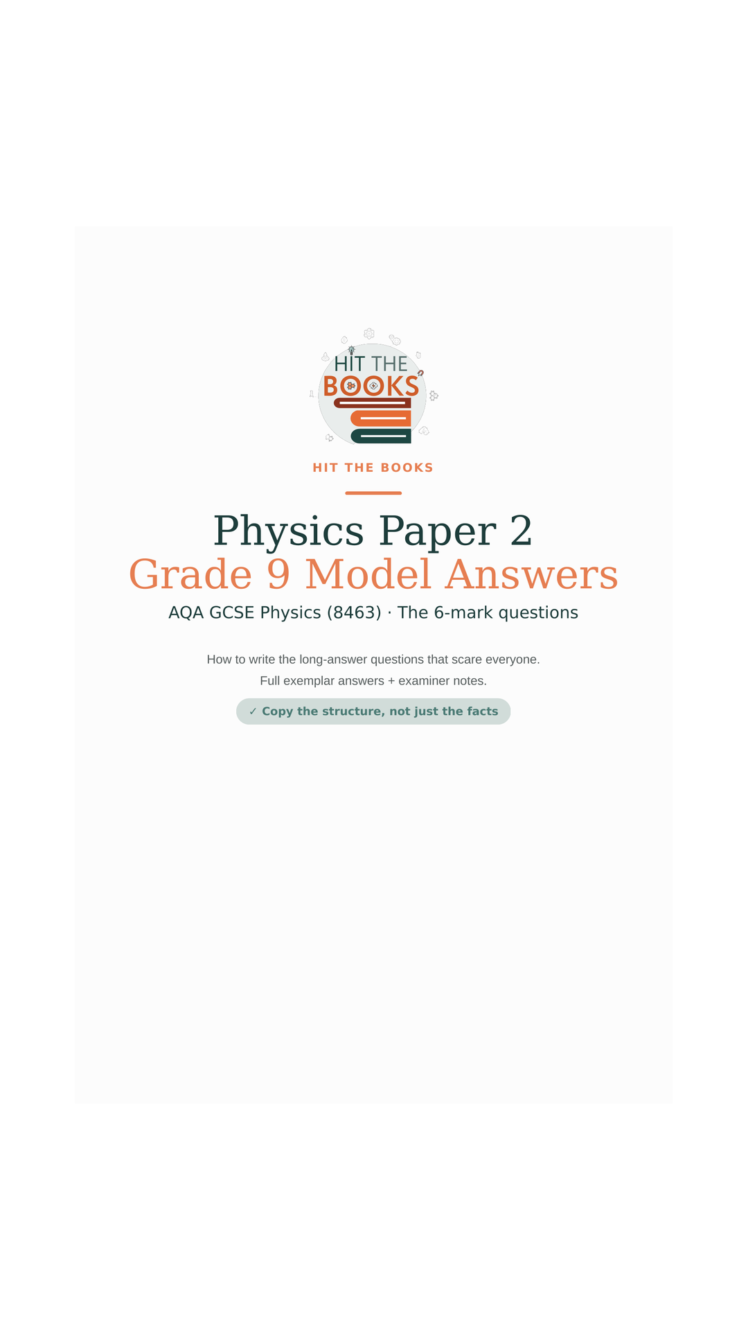 GCSE Physics Paper 2 — Grade 9 Model Answers (6-Markers)