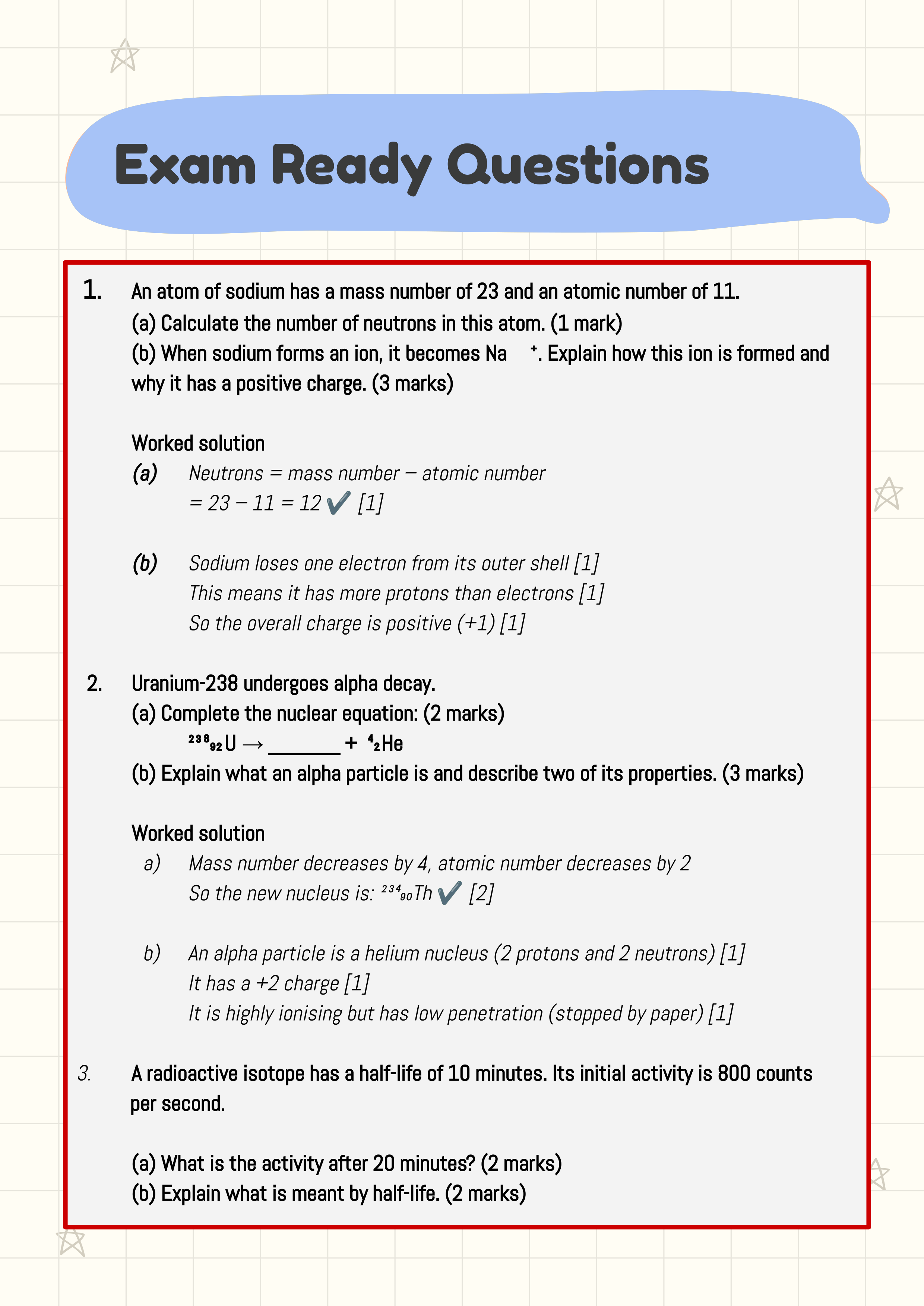 Exam Guide - AQA GCSE Physics Paper 1
